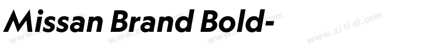 Missan Brand Bold字体转换